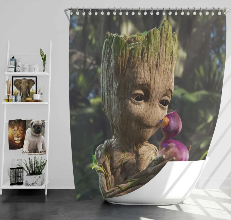 I Am Groot TV Show: Groot Epic Adventures Shower Curtain