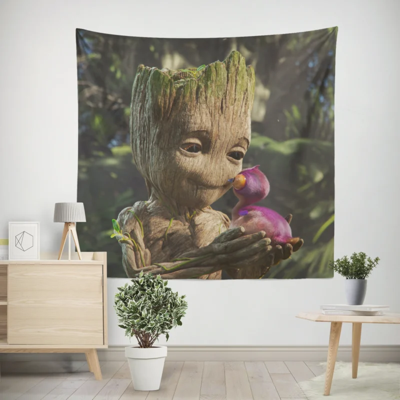 I Am Groot TV Show: Groot Epic Adventures  Wall Tapestry
