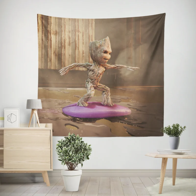 I Am Groot TV Show: Groot Exciting Adventures  Wall Tapestry
