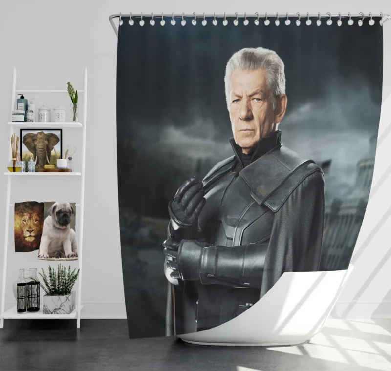 Ian McKellen Memorable Magneto in X-Men Shower Curtain