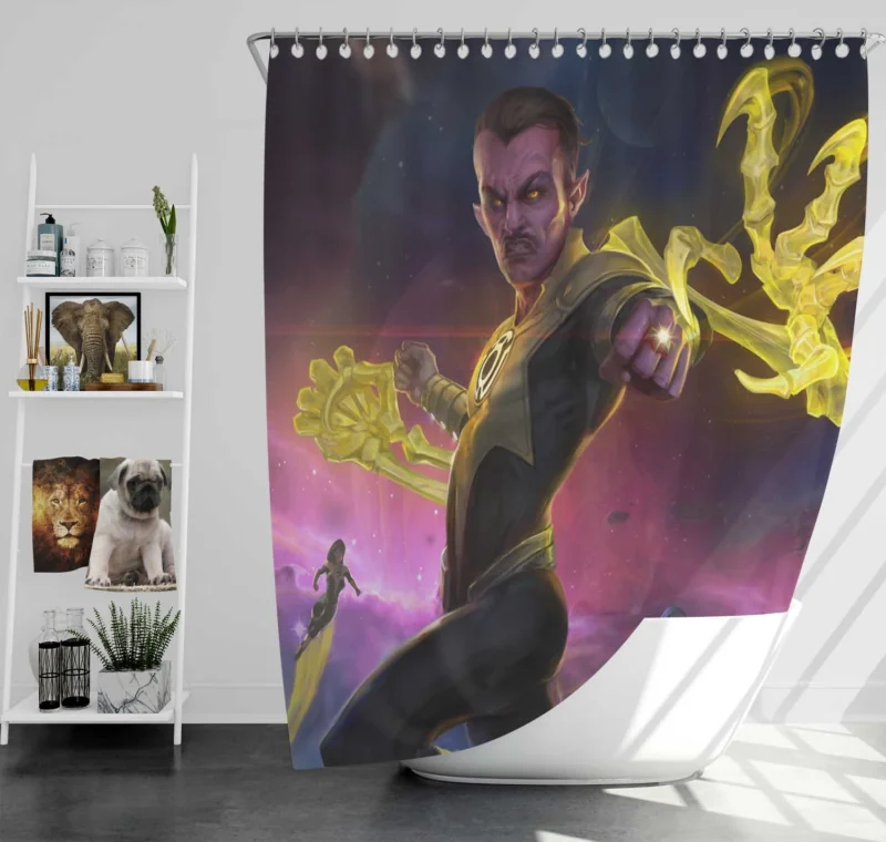 Infinite Crisis: Sinestro Chaotic Entry Shower Curtain