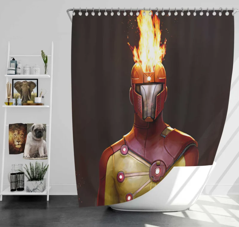 Injustice 2: Firestorm Role in the Game Shower Curtain