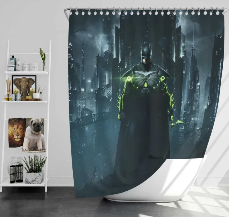 Injustice 2: Join the Battle with Batman Shower Curtain