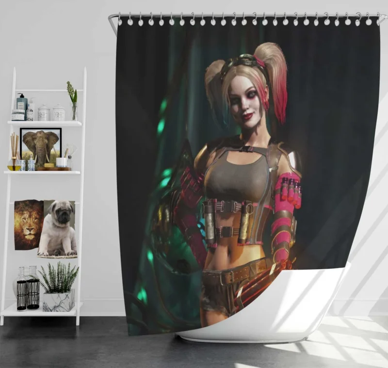Injustice 2 Video Game: Play as Harley Quinn Shower Curtain