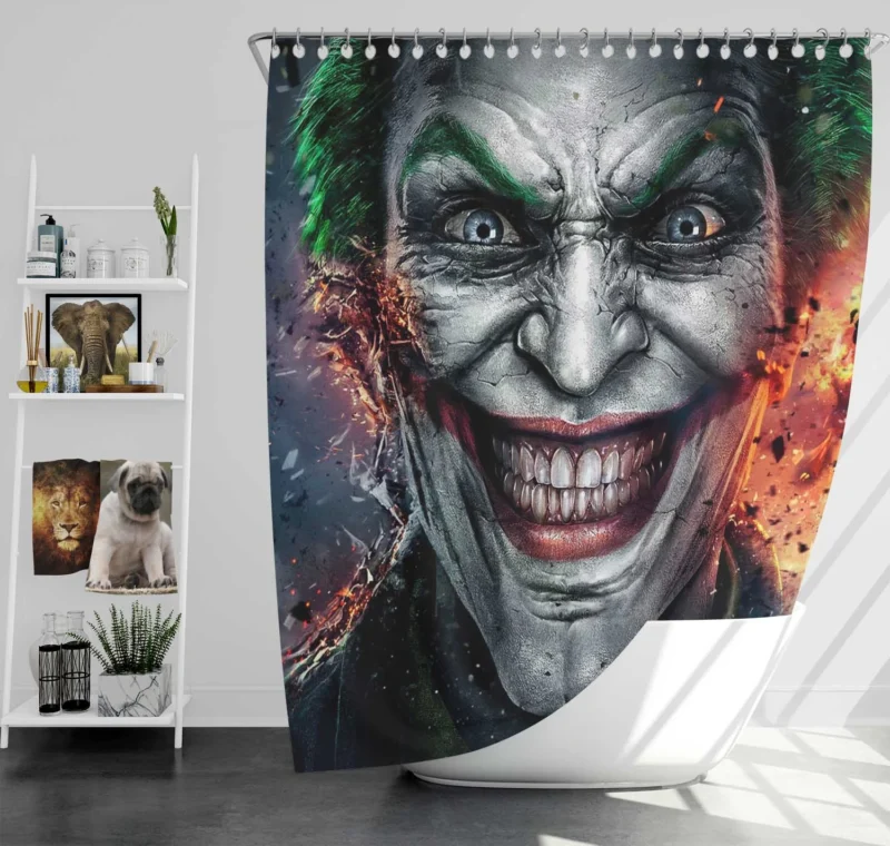 Injustice Gods Among Us Joker Shower Curtain