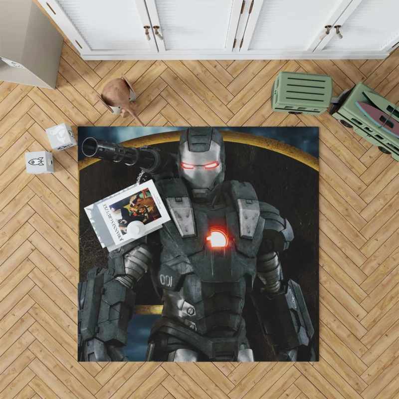 Iron Man 2 Wallpaper: A Heroic Look Floor Rug