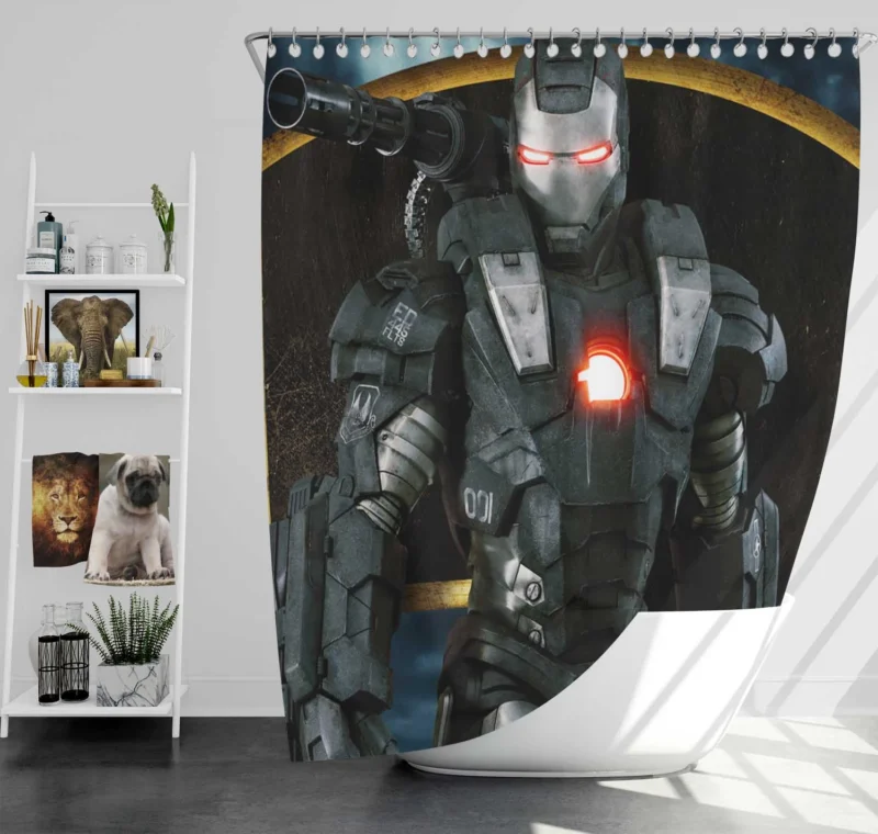 Iron Man 2 Wallpaper: A Heroic Look Shower Curtain