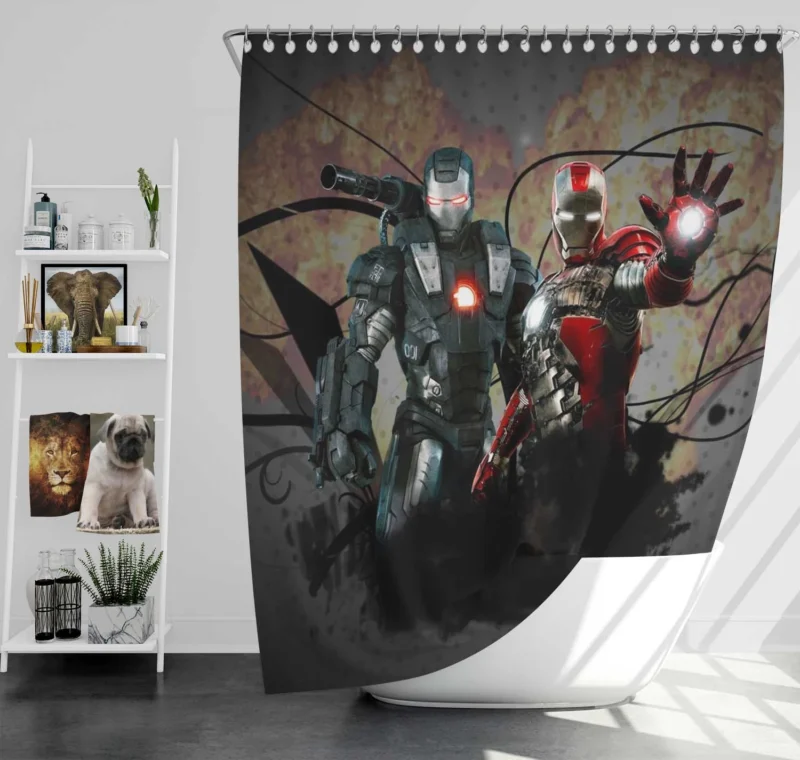 Iron Man 2: War Machine Suit Up Shower Curtain