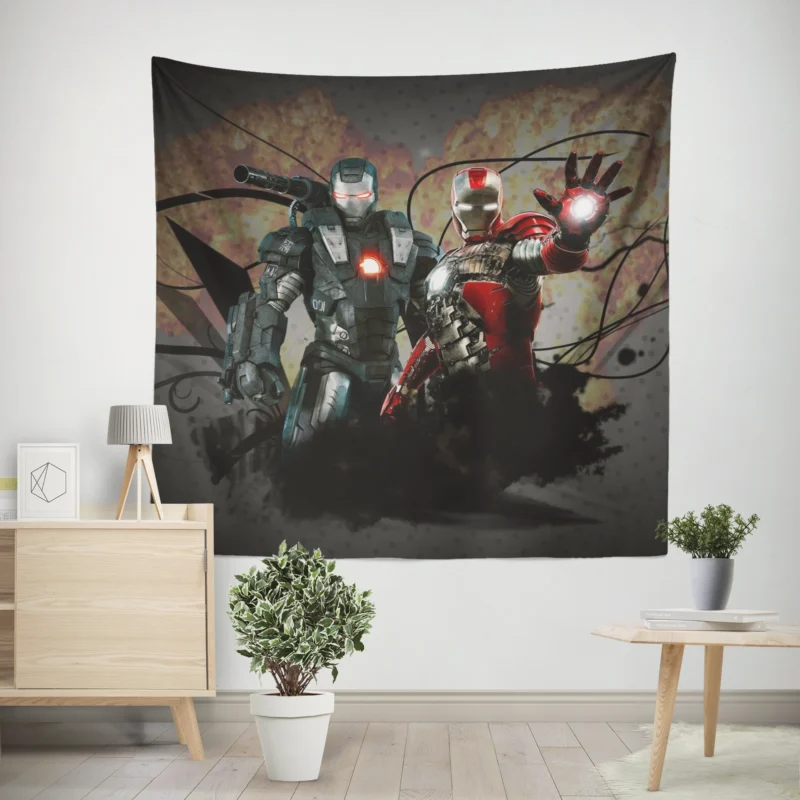 Iron Man 2: War Machine Suit Up  Wall Tapestry