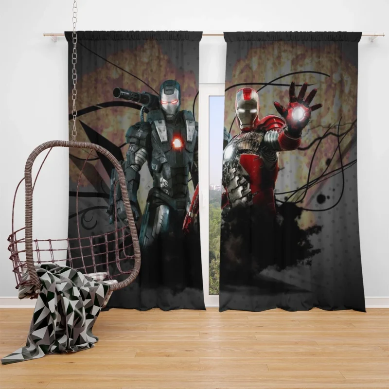 Iron Man 2: War Machine Suit Up Window Curtain