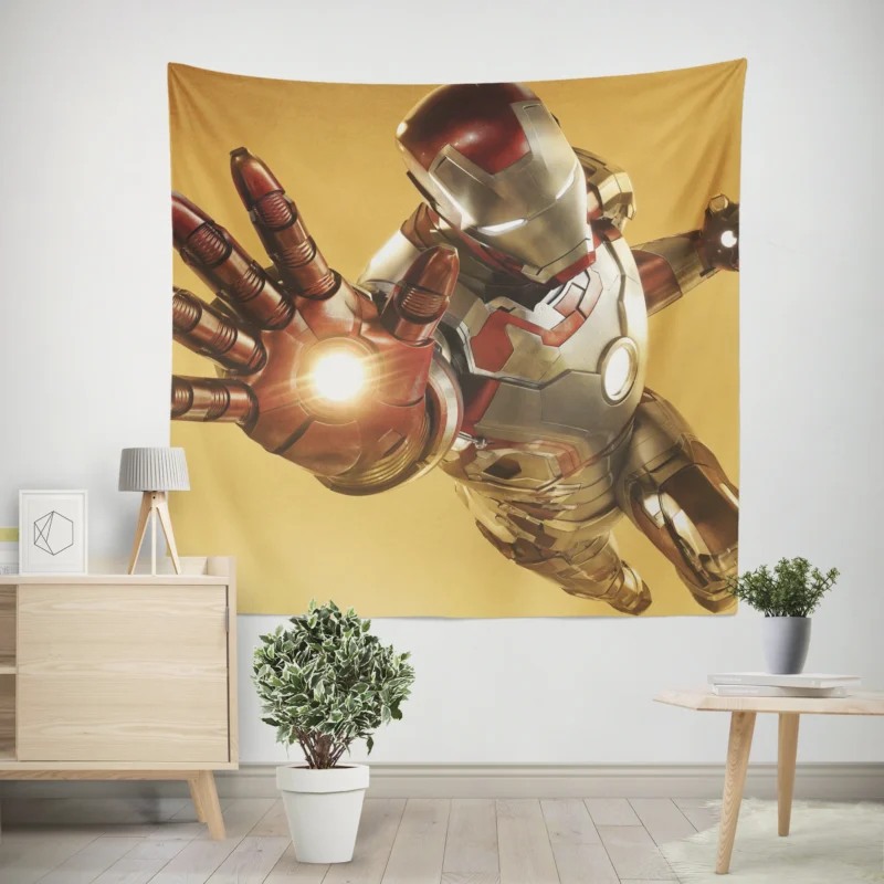 Iron Man 3: Tony Stark Journey  Wall Tapestry