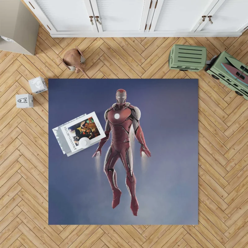Iron Man Comic Book Legacy Floor Rug