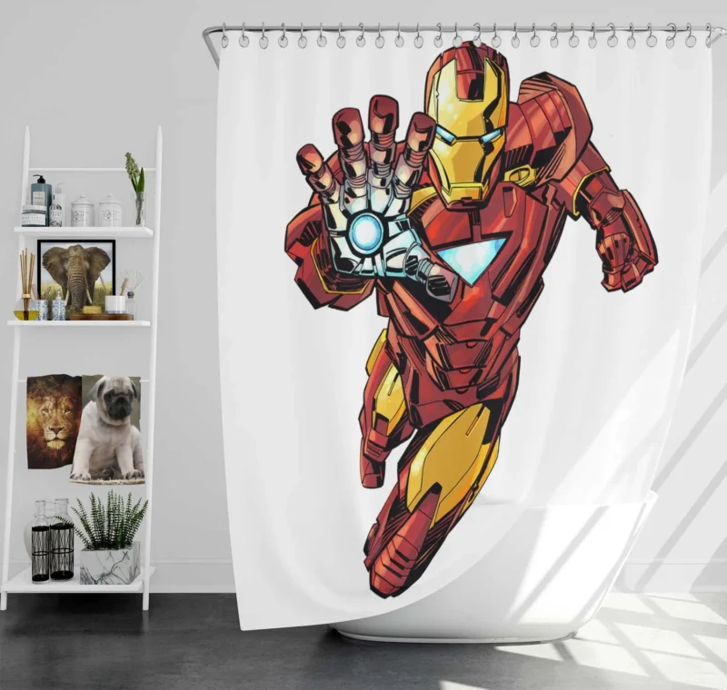 Iron Man Comics: A Hero Journey Shower Curtain