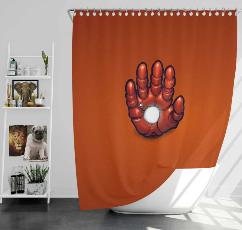 Iron Man Comics: Artistic Marvel Shower Curtain