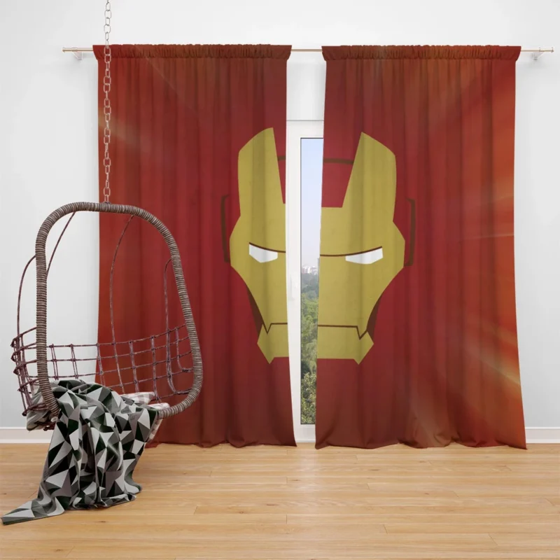 Iron Man Comics: Heroic Adventures Window Curtain