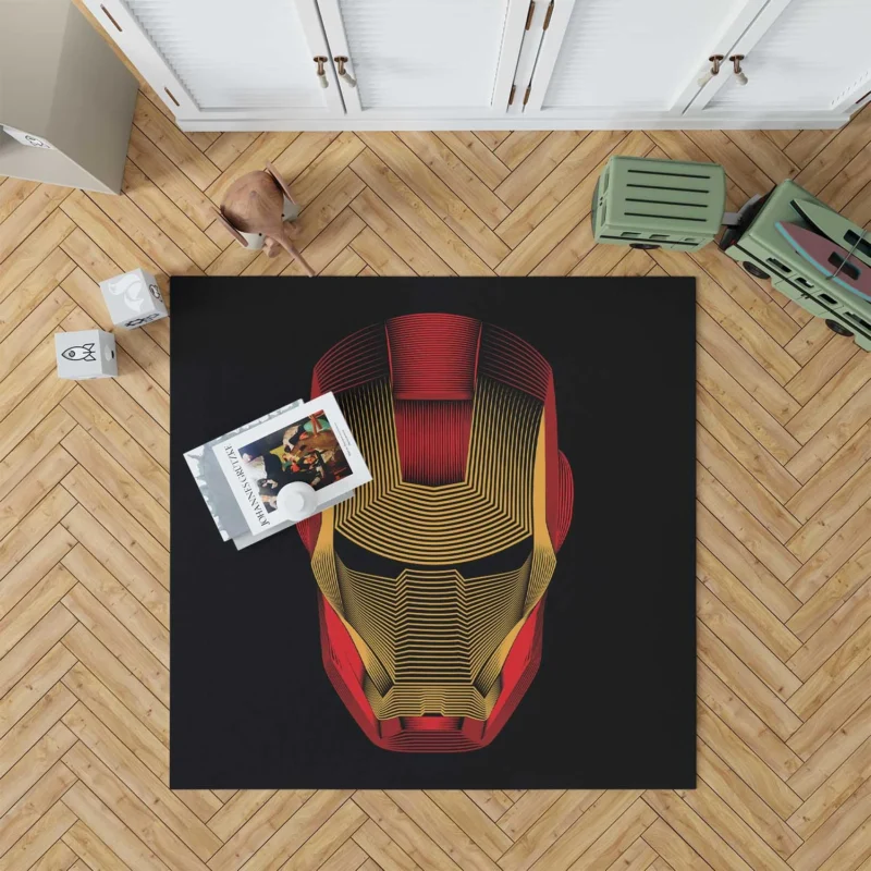 Iron Man Comics: Marvel Hero Floor Rug