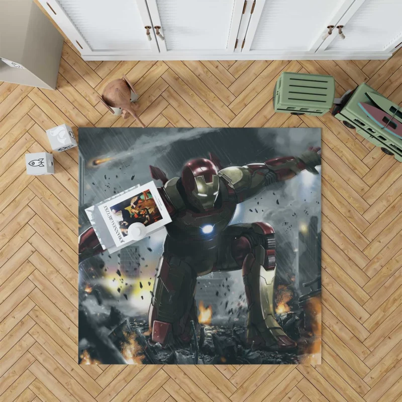 Iron Man Comics: Marvel Iconic Hero Floor Rug