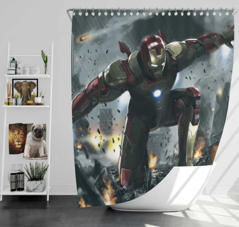 Iron Man Comics: Marvel Iconic Hero Shower Curtain
