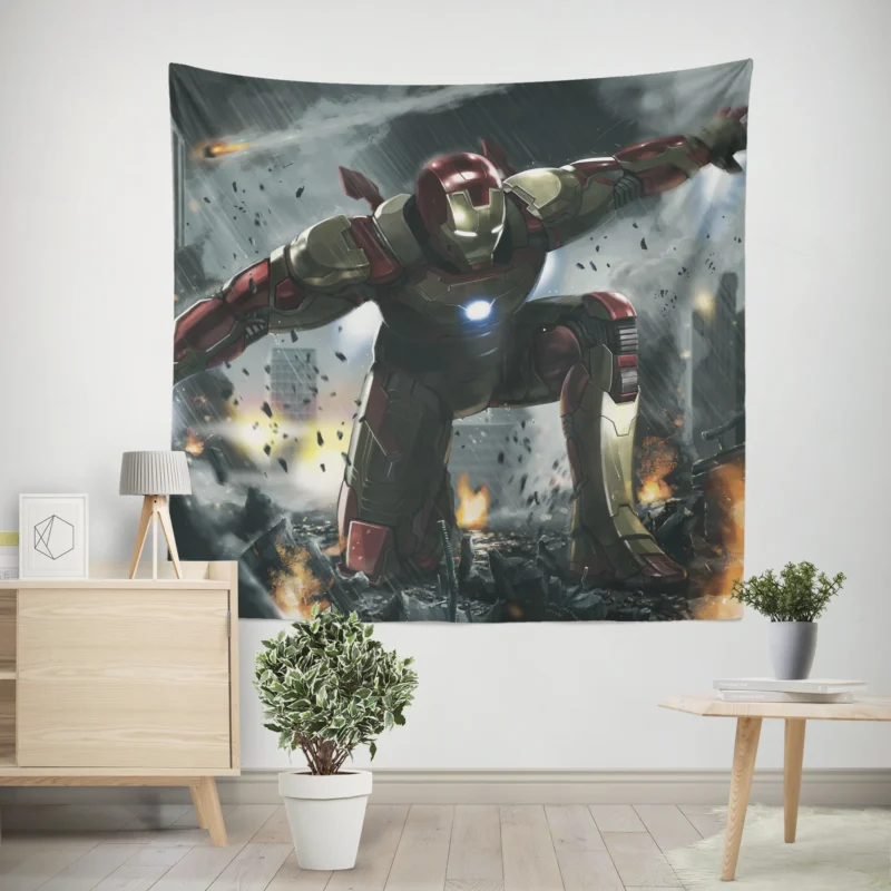 Iron Man Comics: Marvel Iconic Hero  Wall Tapestry