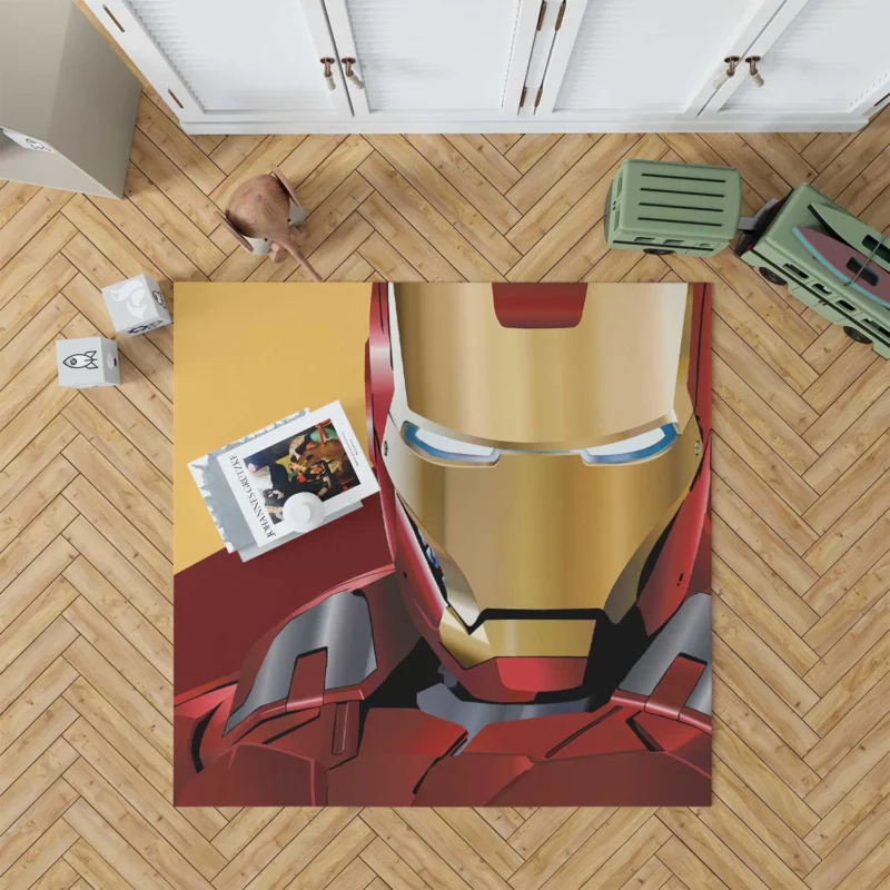 Iron Man Comics: The Genius Inventor Floor Rug