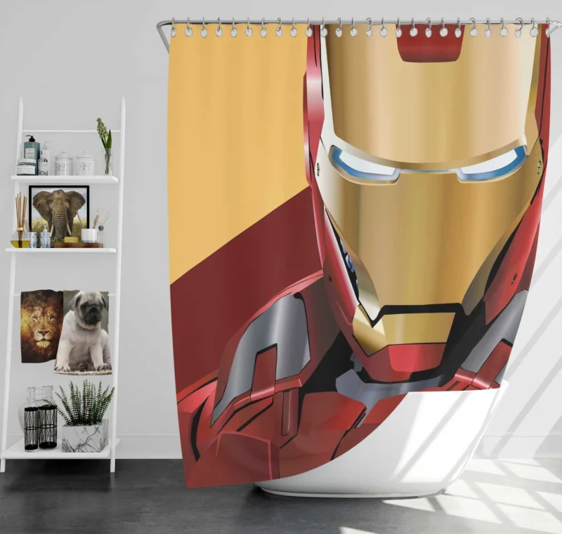 Iron Man Comics: The Genius Inventor Shower Curtain