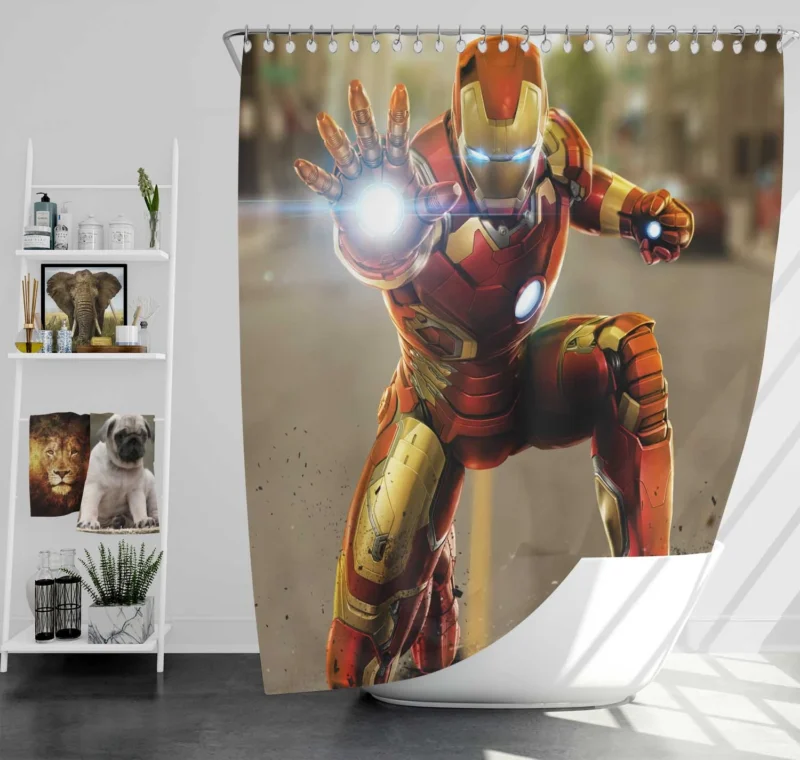 Iron Man Comics: The Tech Pioneer Shower Curtain