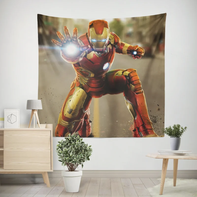 Iron Man Comics: The Tech Pioneer  Wall Tapestry