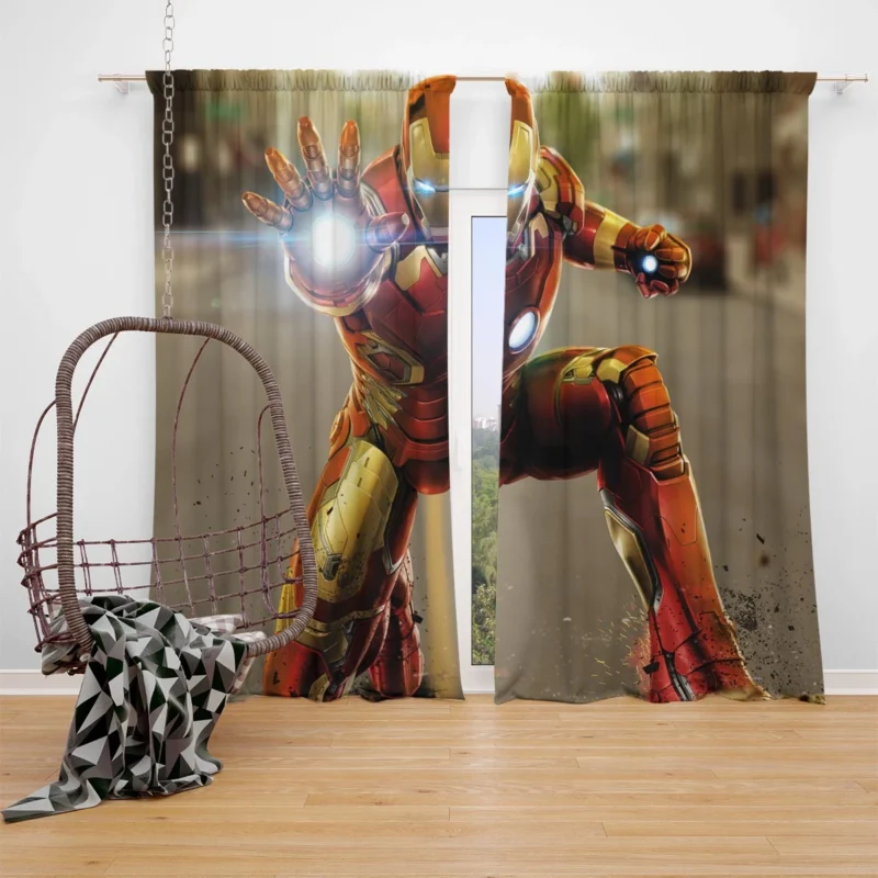 Iron Man Comics: The Tech Pioneer Window Curtain