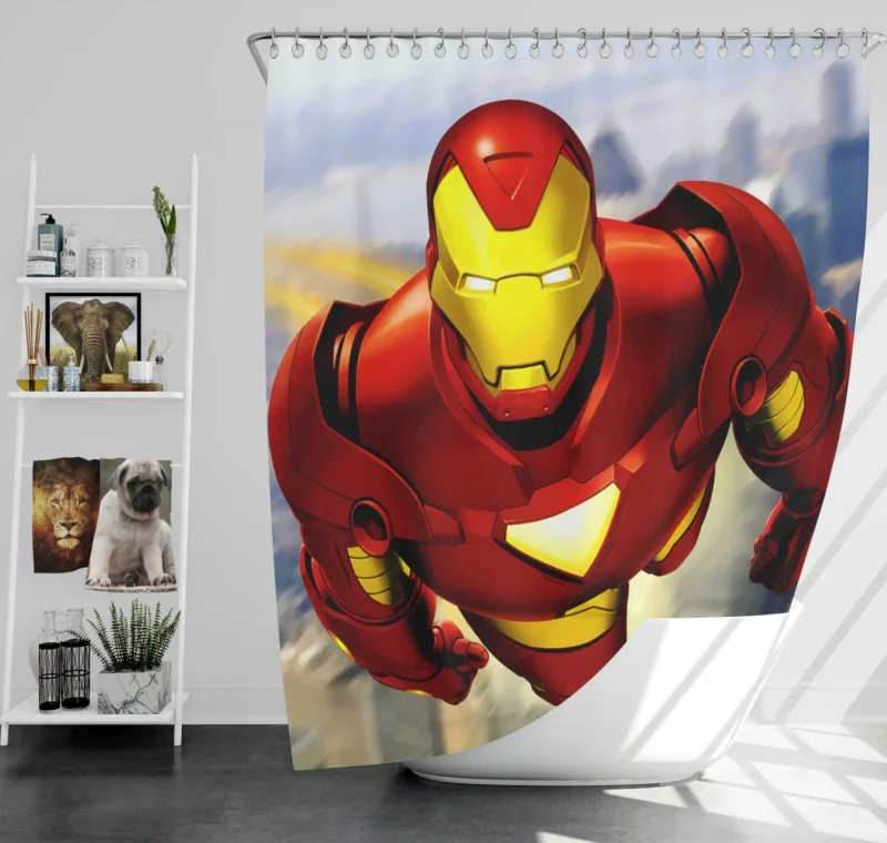 Iron Man Comics: Thrilling Stories Shower Curtain