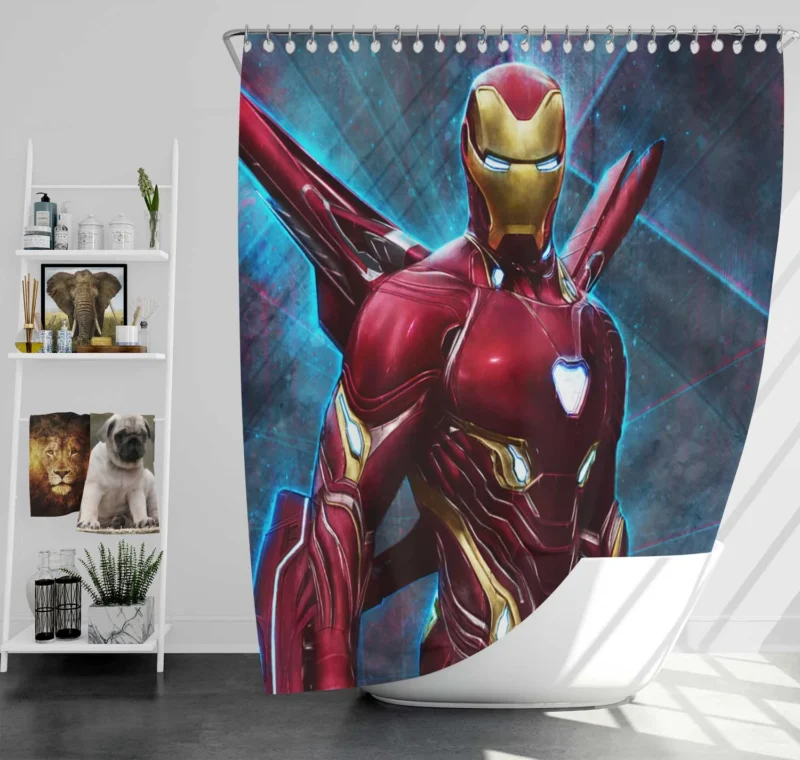 Iron Man Epic Role in Avengers Endgame Shower Curtain