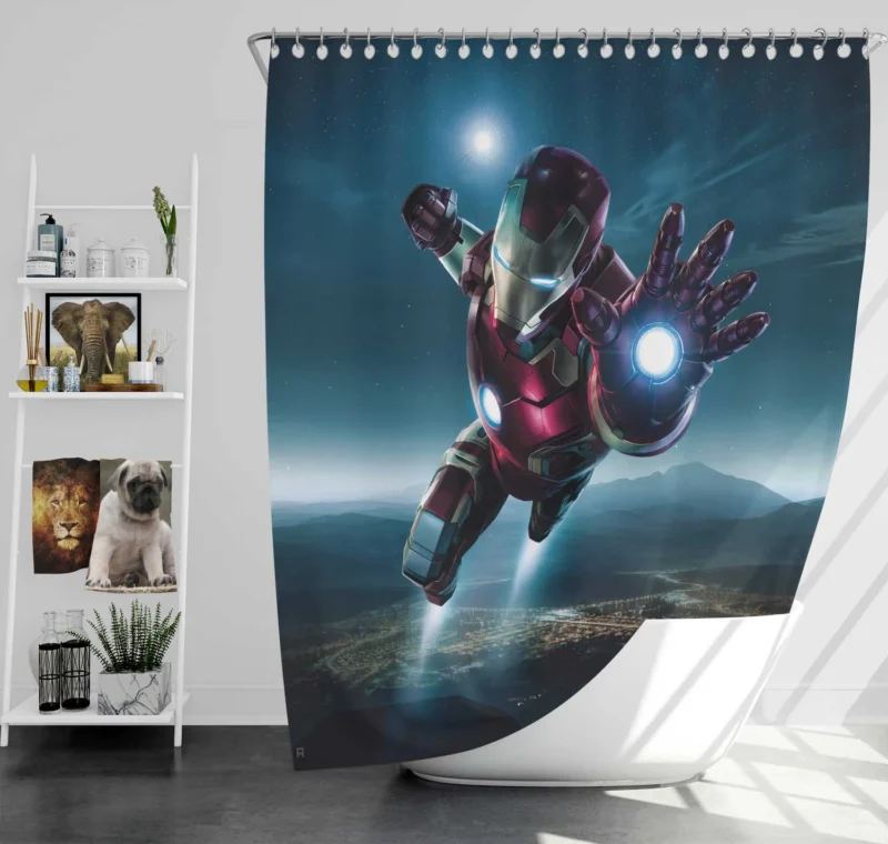 Iron Man High-Tech Suit in Avengers: Age of Ultron Shower Curtain