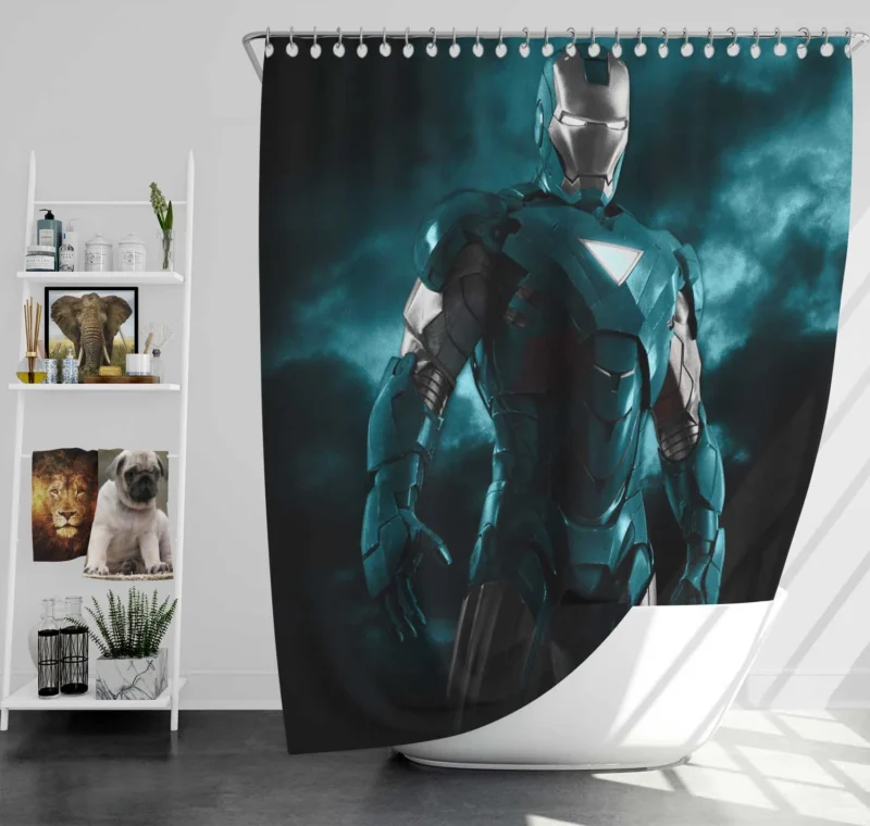 Iron Man Movie: Tony Stark Journey Shower Curtain