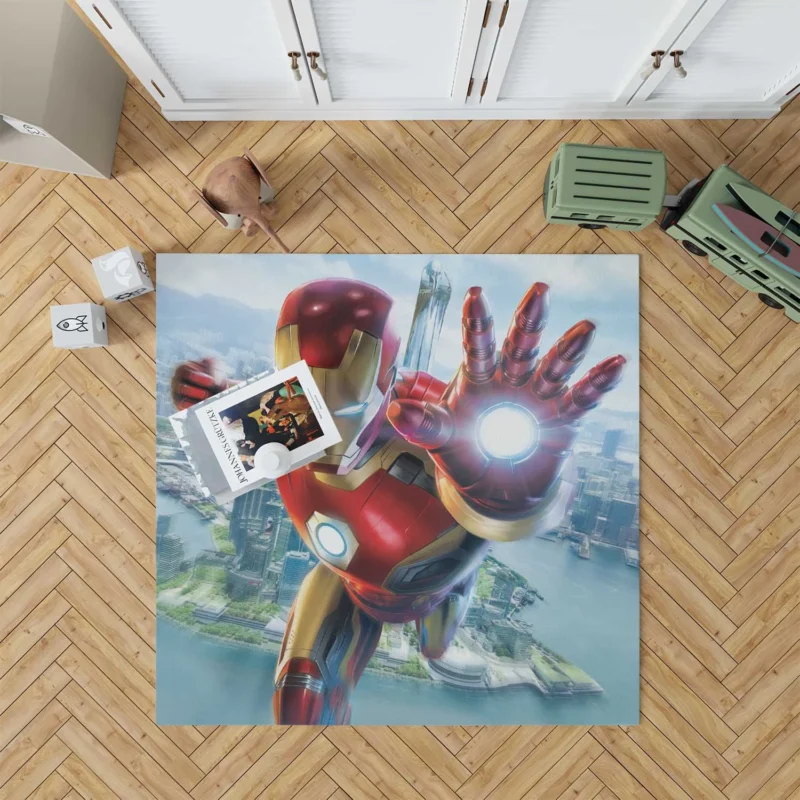 Iron Man Movie: Tony Stark Saga Floor Rug