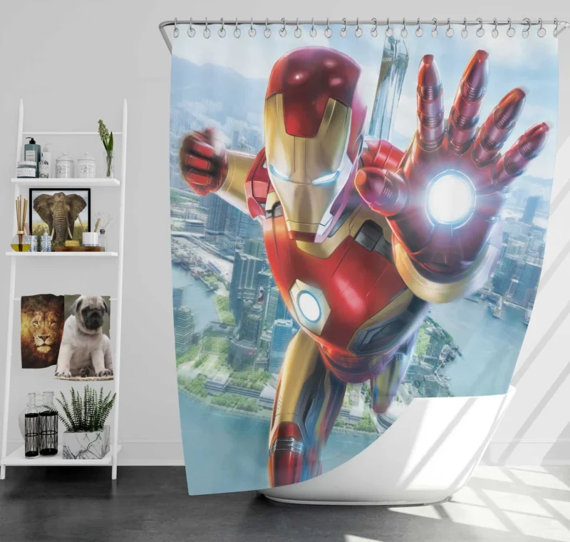 Iron Man Movie: Tony Stark Saga Shower Curtain