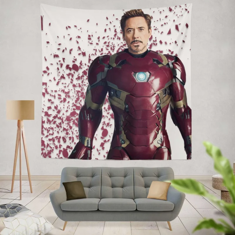Iron Man Role in Avengers: Infinity War  Wall Tapestry