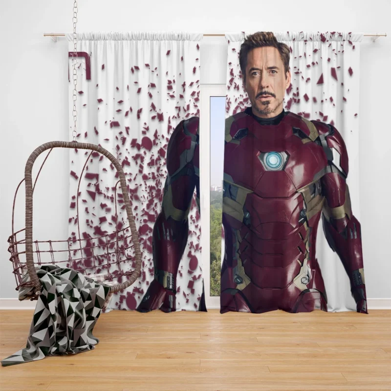 Iron Man Role in Avengers: Infinity War Window Curtain