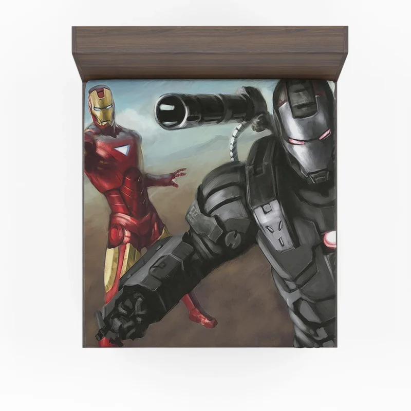 Iron Man Wallpaper: War Machine Arsenal Fitted Sheet