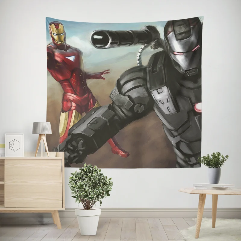 Iron Man Wallpaper: War Machine Arsenal  Wall Tapestry