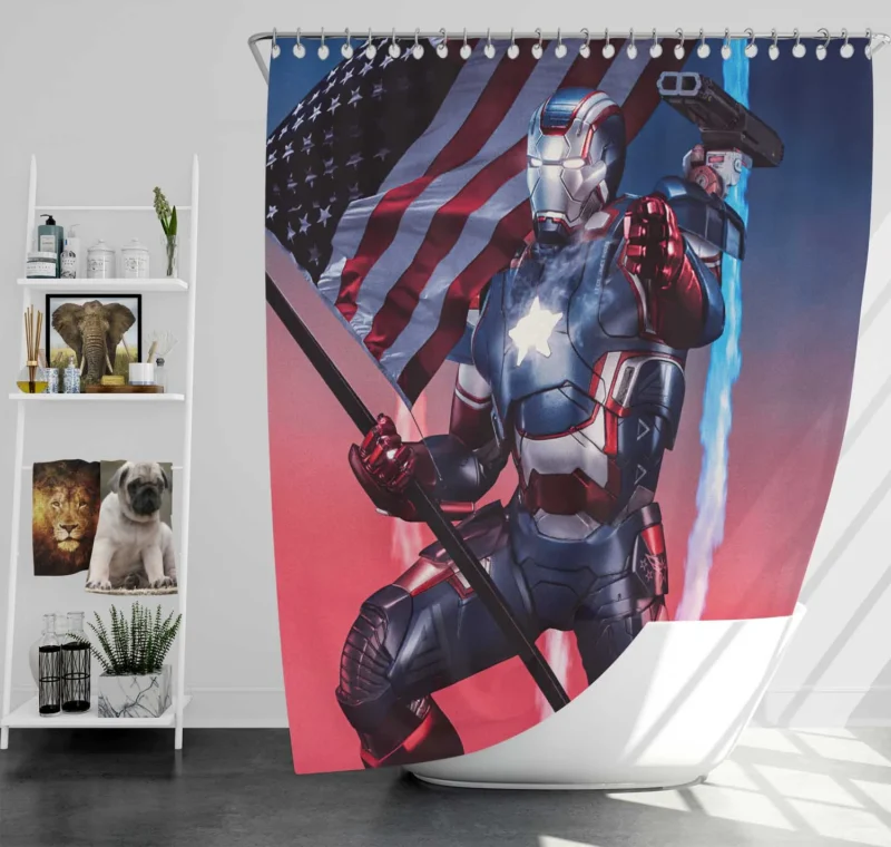 Iron Patriot: A Unique Marvel Character Shower Curtain