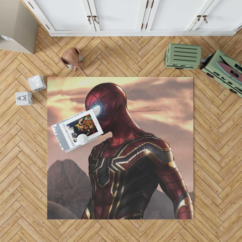 Iron Spider Heroic Debut in Avengers: Infinity War Floor Rug