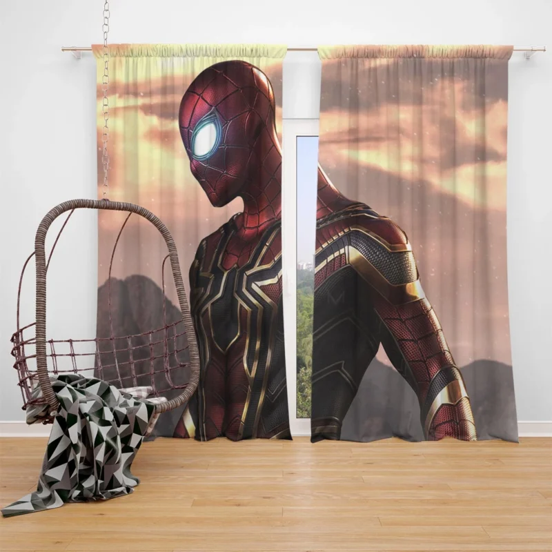 Iron Spider Heroic Debut in Avengers: Infinity War Window Curtain