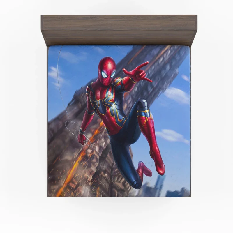 Iron-Spider: Spider-Man High-Tech Suit in Infinity War Fitted Sheet