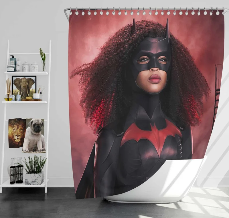 Javicia Leslie as Batwoman: DC Fierce Heroine Shower Curtain