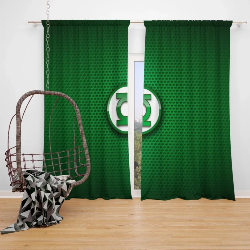 John Stewart Adventures in Green Lantern Window Curtain