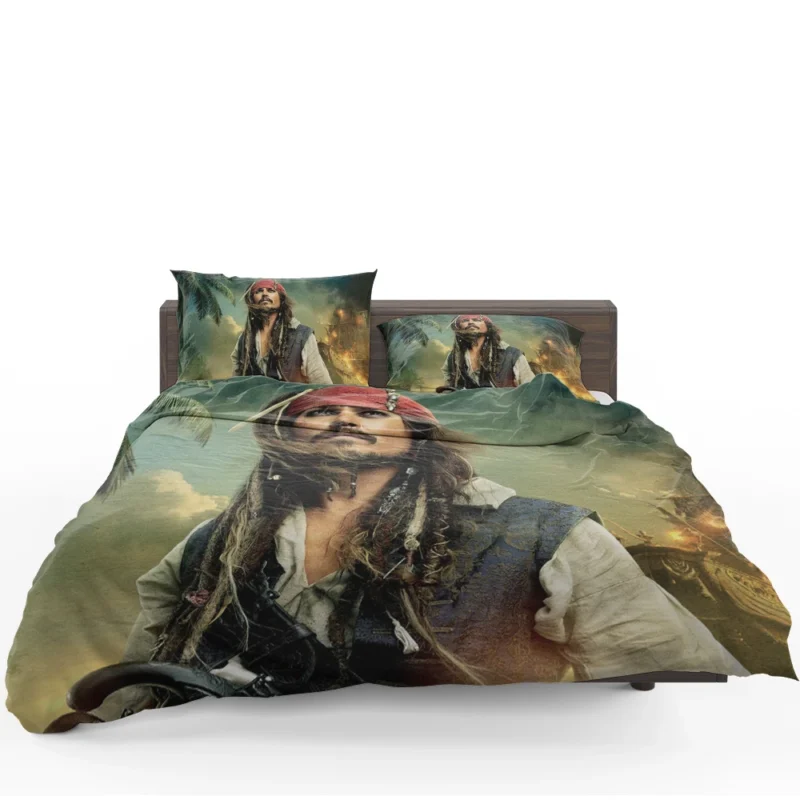 Johnny Depp and Jack Sparrow in Pirates of the Caribbean Bedding Set