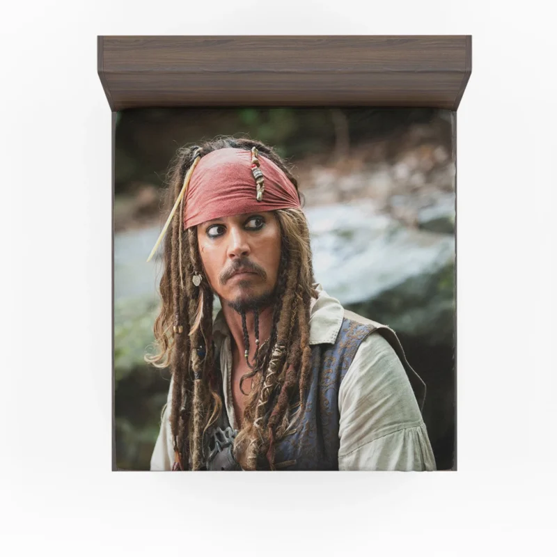 Johnny Depp in Pirates of the Caribbean: On Stranger Tides Fitted Sheet