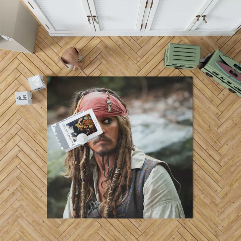 Johnny Depp in Pirates of the Caribbean: On Stranger Tides Floor Rug