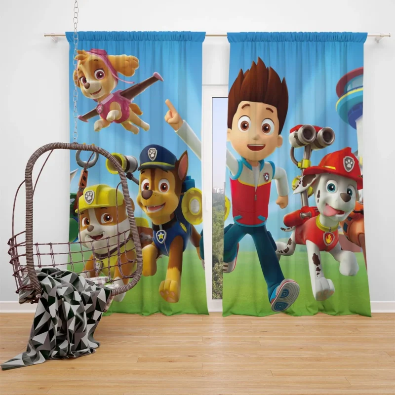 Join the Adventure with Paw Patrol TV Show Window Curtain