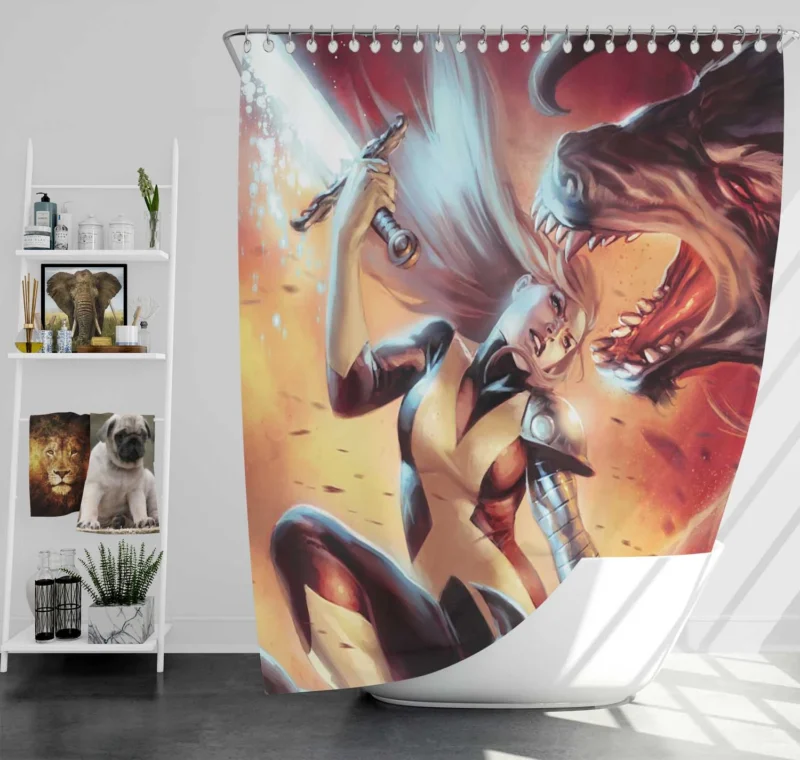 Join the X-Men Adventure with Magik Shower Curtain