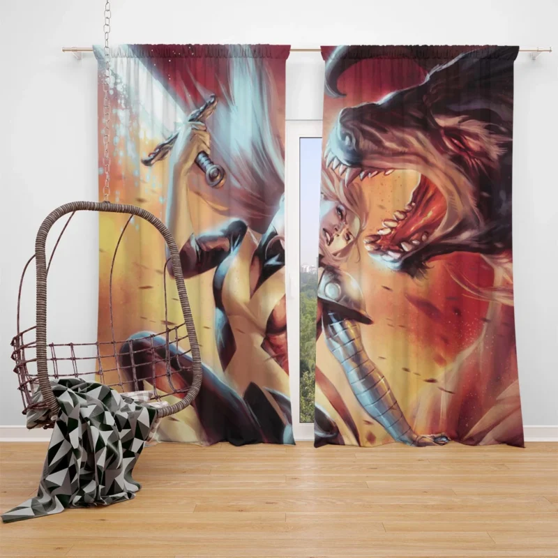 Join the X-Men Adventure with Magik Window Curtain
